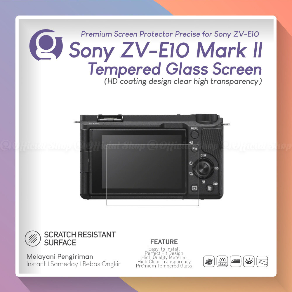 กระจกนิรภัยสําหรับ Sony ZV-E10 ii Anti-Scratch Alpha ZV E 10 Mark 2 ป้องกันหน้าจอ E10 II