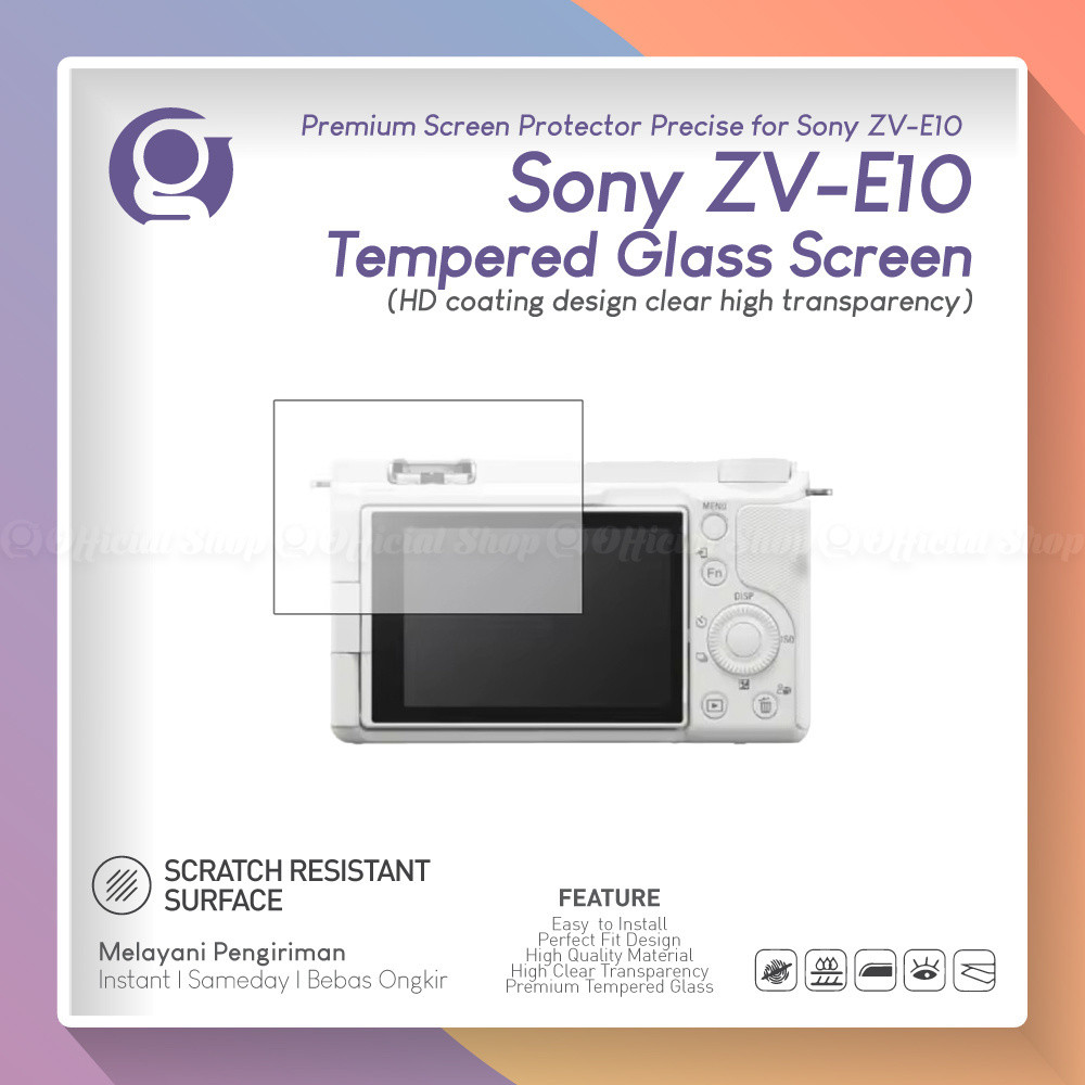 กระจกนิรภัยสําหรับ Sony ZV-E10 Anti-Scratch Alpha ZV E 10 Mark 1 ป้องกันหน้าจอ E10 I