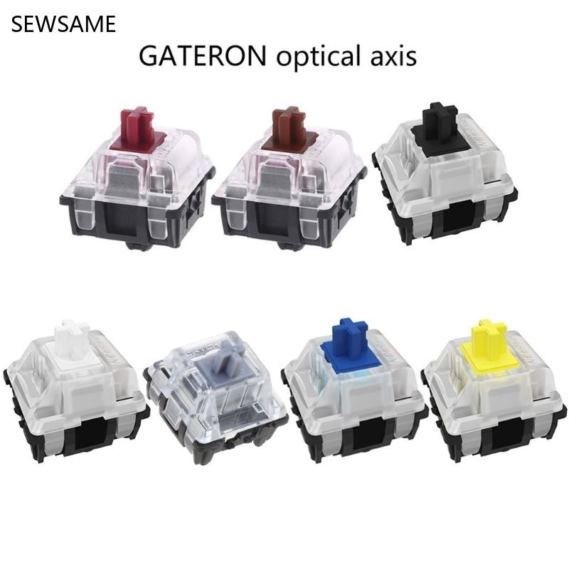 SEWSAME คีย์บอร์ดสําหรับ GK61 SK61 สีขาวสีดําสีแดงสีน้ําตาลสีเหลืองเงินสวิทช์ Gamer ปรับแต่ง