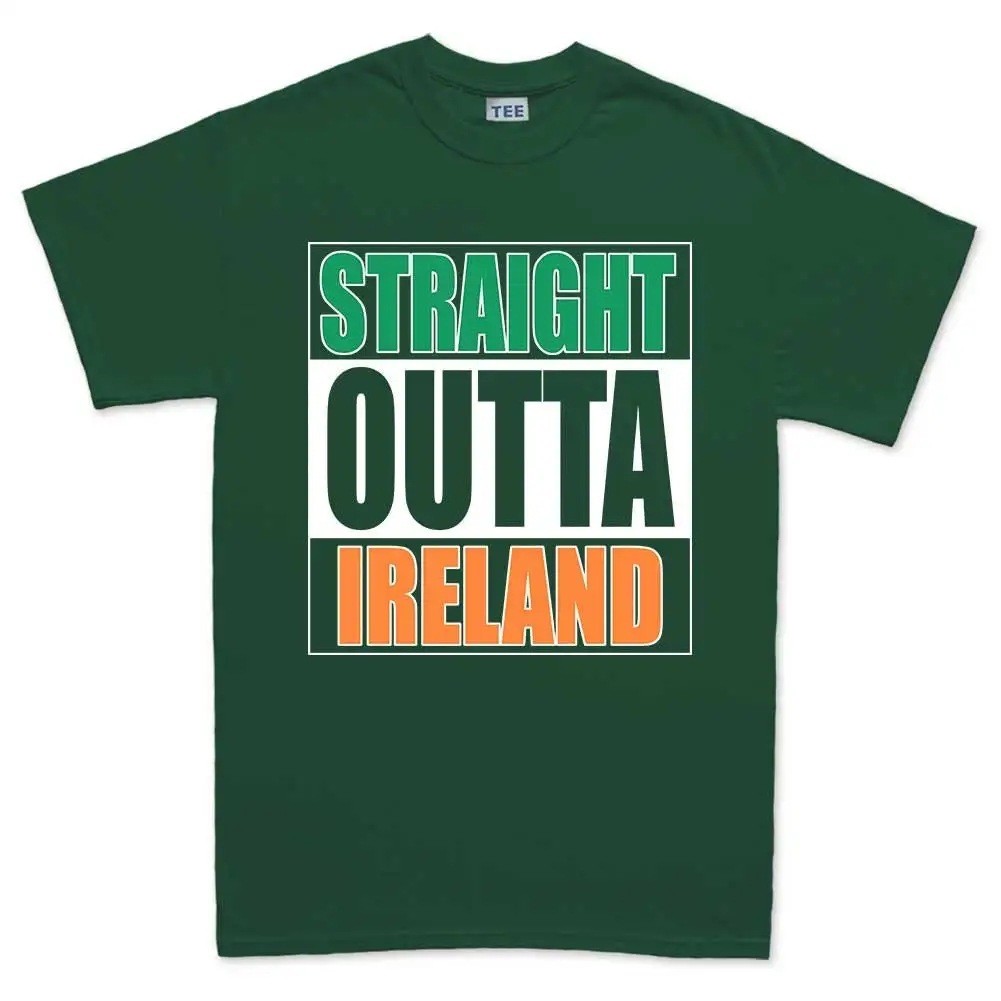 COD Straight Outta Ireland T Shirt Saint Patrick Day Lucky Clove ZVNC
