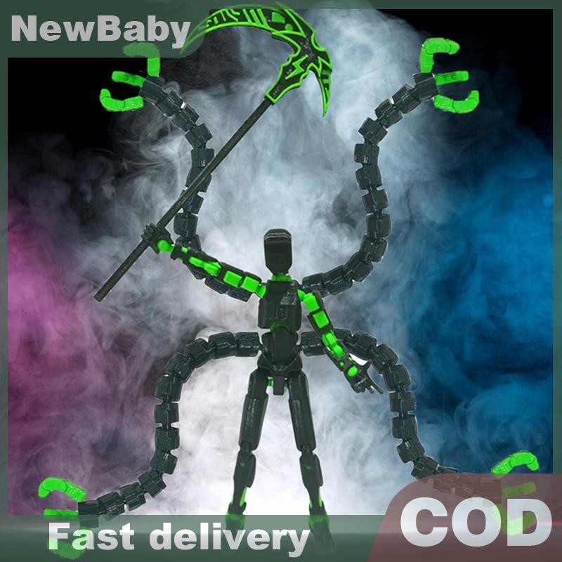 NEWBABY Titan 13 Action Figure 3Dพิมพ์T13 Multi-Jointed Movableหุ่นยนต์Full Articulion Lucky 13 Acti