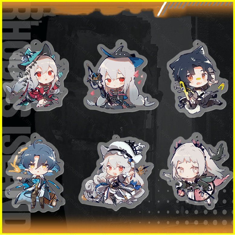 SY2 เกม Arknights พวงกุญแจอะนิเมะพวงกุญแจอะคริลิคน่ารักกระเป๋าจี้การ์ตูน Irene Skadi Key Chain ของขว