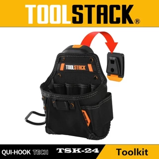 TOOLS งานไม้กระเป๋าเครื่องมือกระเป๋า ชุดเครื่องมือ สําหรับช่างไม้, ช่างไฟฟ้า | ออกซ์ฟอร์ดกันน้ํา | ห่วงค้อน คลิปเทป | ตะขอเข็มขัดสําหรับเอว ทีเอสเค-24