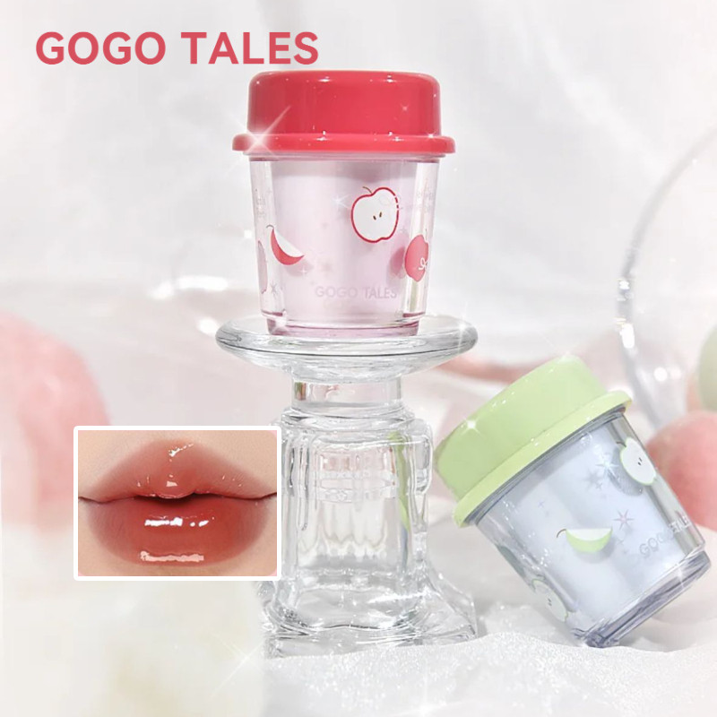GOGO TALES ลิปกลอส กระจก วอเตอร์-กลอส ลิปกลอส แต่งหน้าประจำวัน แสง ให้ความชุ่มชื้น