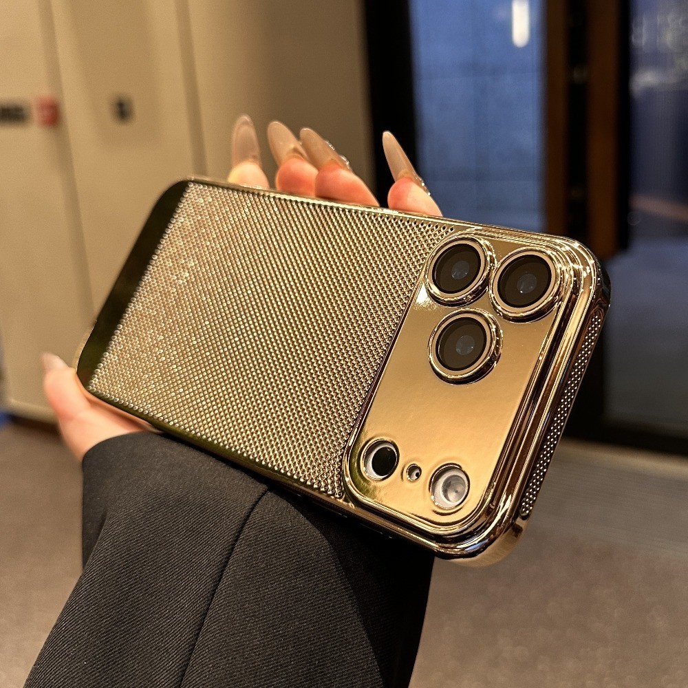 iPhone17casePlatingเคสกระจายความร้อนสําหรับiPhone 11 12 13 14 15 16 Plus 17 Pro Max Airกล้องป้องกันกันกระแทก