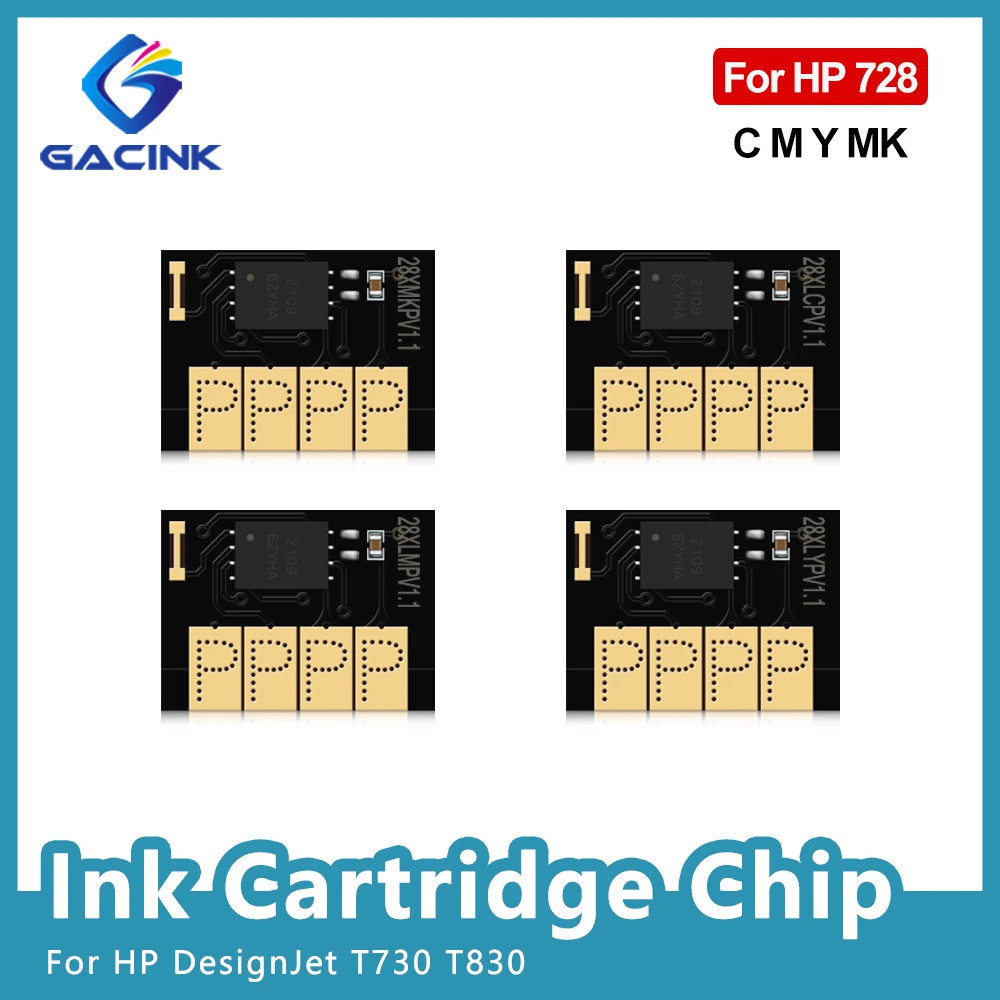 728 ชิปรุ่นใหม่สําหรับ HP DesignJet T730 T830 เครื่องพิมพ์ F9J68A F9J67A F9J66A F9J65A F9K17A
