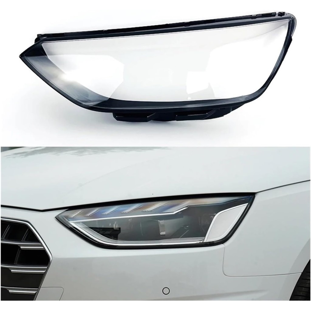 ไฟหน้ารถฝาครอบเลนส์สําหรับAudi A4 A4L S4 RS4 B9PA B10 2020 2021 ไฟหน้าโปร่งใสไฟหน้าฝาครอบเลนส์โคมไฟโ