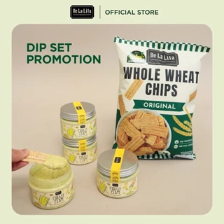 SET CHEESY CLAM DIP & CHIPS เซ็ตดิปหอยลายชีส และขนมอบกรอบโฮลวีต