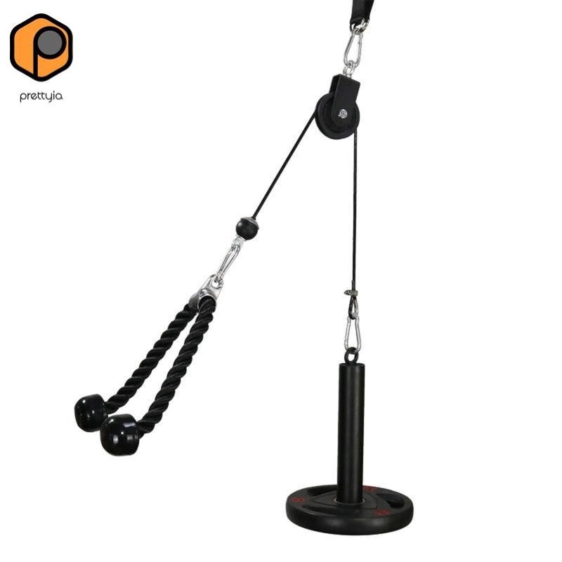 Prettyia Fitness Pulley Cable ระบบสายเชือกและลวดเหล็กสำหรับฟิตเนสมากความสามารถ