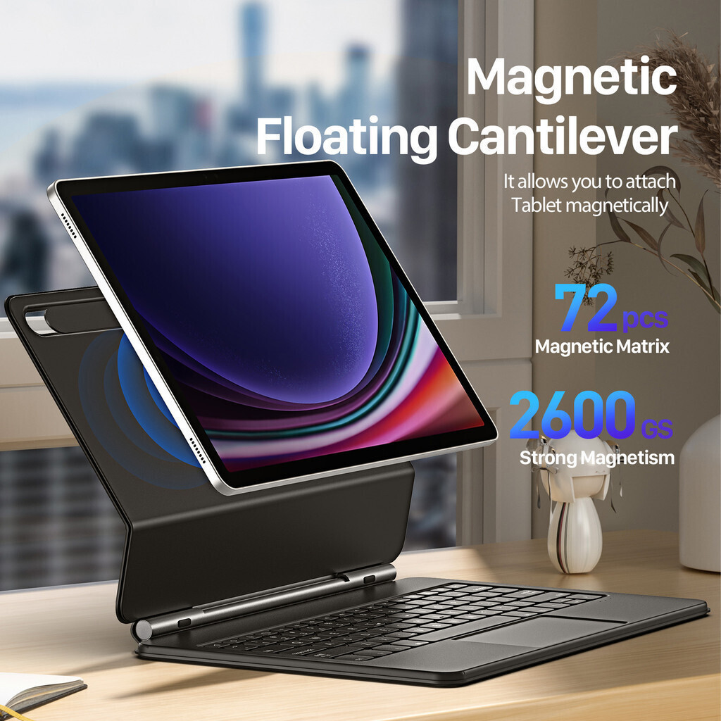 DUX DUCIS MK Series คีย์บอร์ดพร้อมเคสป้องกันสําหรับ Samsung Tab S10 Ultra/S9 Ultra/S8 UltraHT99 FZYX