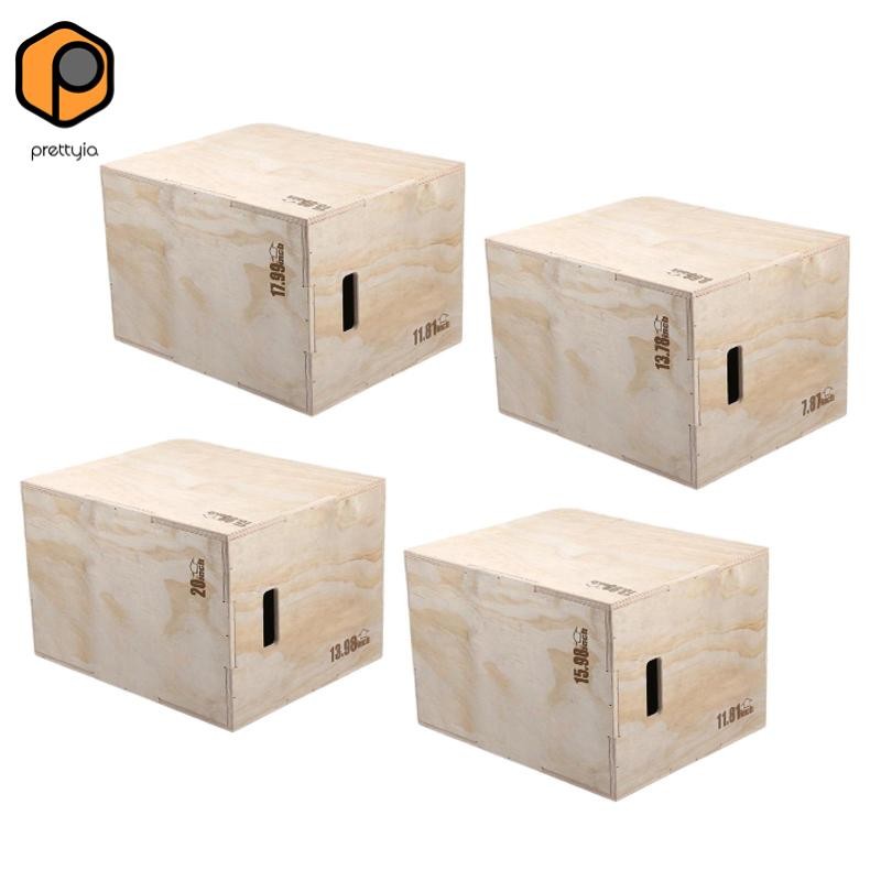 Prettyia Plyometric Box - กล่องฝึกออกกำลังกายหลายแบบ สำหรับกระโดด, Dips, Lunges, Squats | เพิ่มสมรรถ