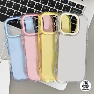 For iPhone 16 15 14 13 12 17 11 Pro Max 15 16 Plus เคสสำหรับไอโฟน13 เคส เคสโทรศัพท์ Ins น่ารักสีสัน ฝาหลังสีเจลลี่นุ่ม
