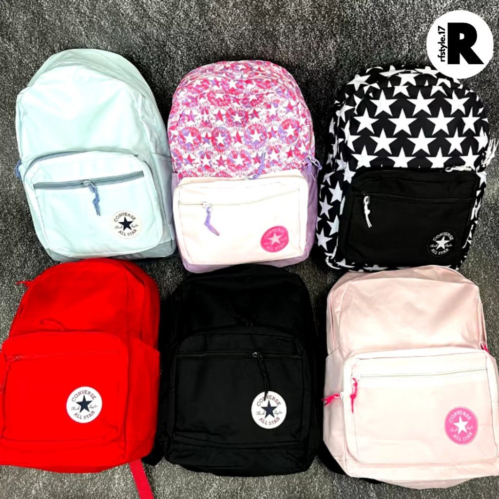 Convers CONVERSE BASIC GO 2 CANVAS BAGPACK / CANVAS BACKPACK / BAGPACK / SCHOOL BAG / COLLEGE BAG / 
