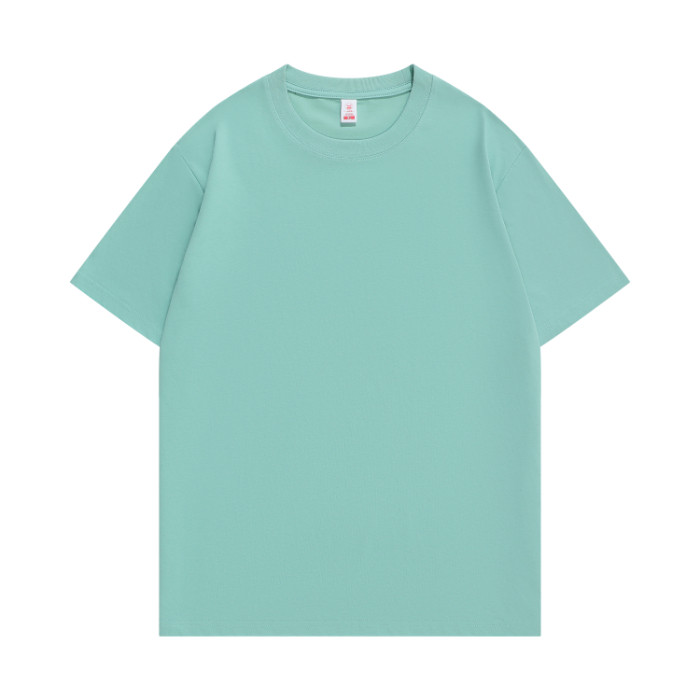 COD 20252025 New 180g Solona Regular Shoulder Round Neck Short Sleeve Men's T-Shirt Unisex Loose Tre