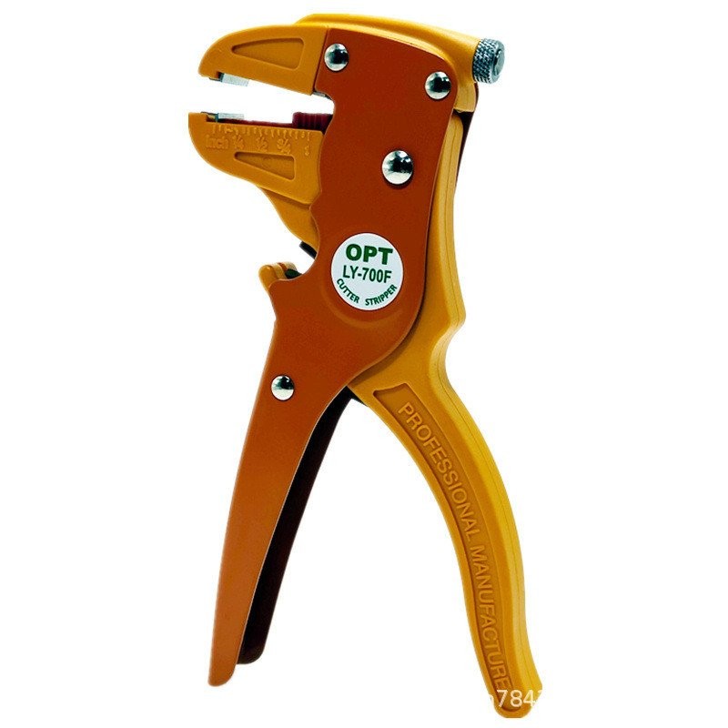 ปอกเปลือกอัตโนมัติไต้หวัน OPT สายแบน LY-700F คีม Duckbill ประเภทมัลติฟังก์ชั่นของแท้คีมปอกสายไฟ LKN1
