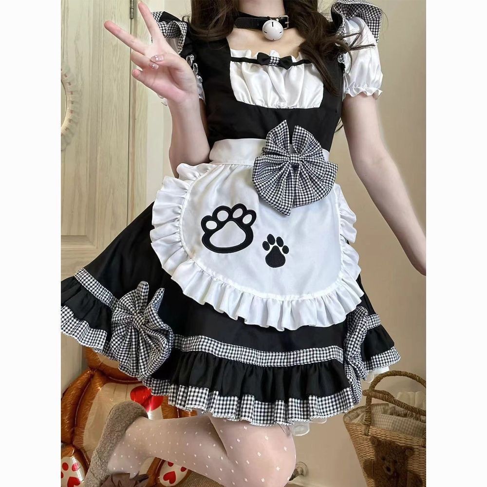 ชุดคอสเพลย์แม่บ้านสไตล์ Lolita นุ่มสาวแมวสองมิติ itA