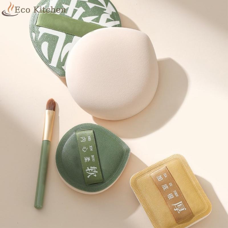 [Eco Kitchen] ชุดแปรงแต่งหน้าฟองน้ําแต่งหน้าแป้งคอนซีลเลอร์ Super Soft Elastic Cotton Face Base Make