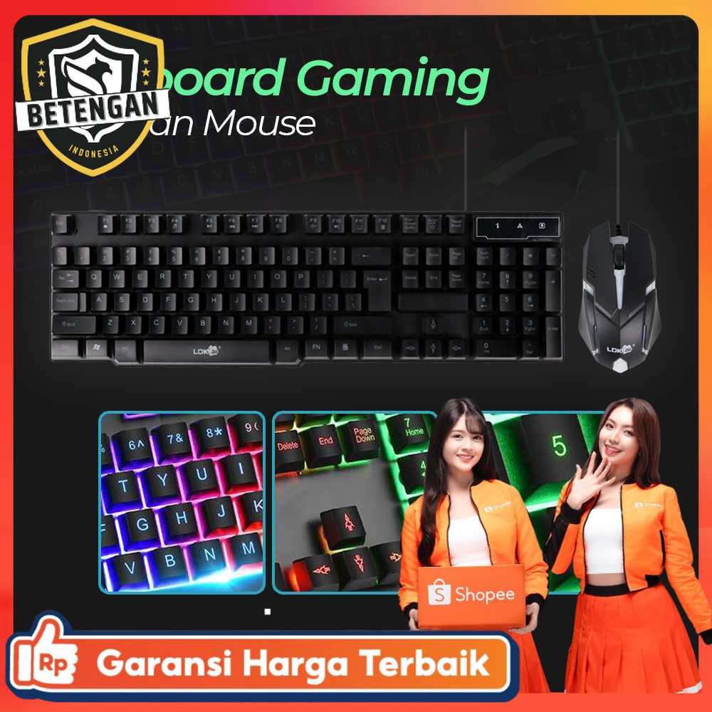 LDKai Gaming Keyboard LED พร้อมเมาส์ - 832