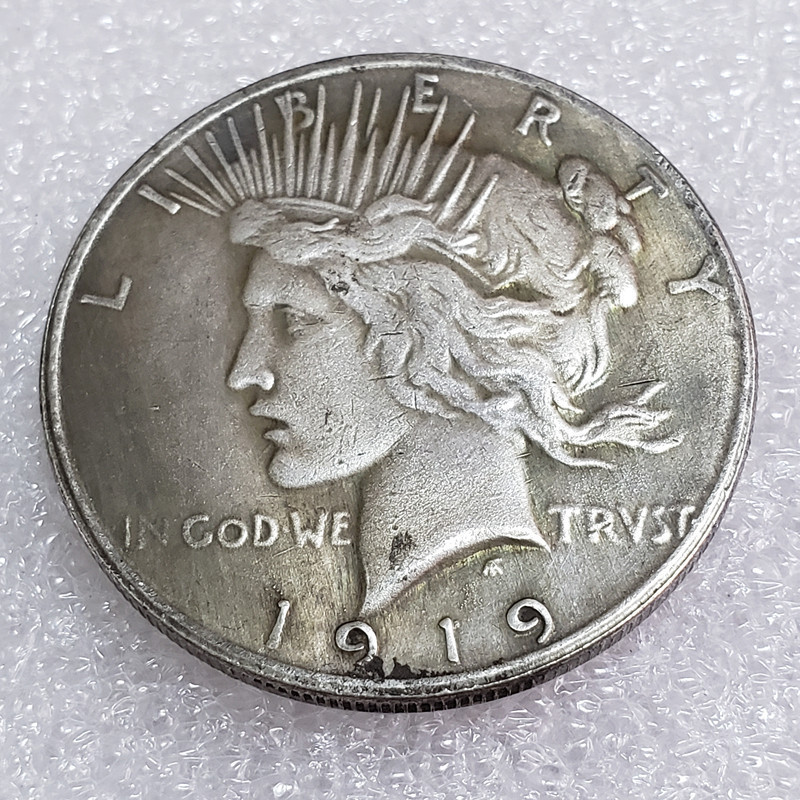 งานฝีมือโบราณ 12 รูปแบบ American Goddess Peace เหรียญที่ระลึกเงิน Dollar LYAJIE25930 0WJO