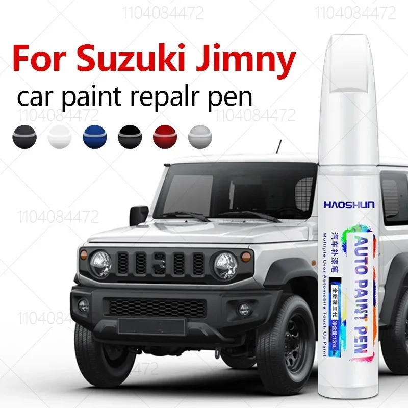 สําหรับ Marti Suzuki Jimny 1998-2025 JB53 JB64 JB74 ปากกาซ่อมสี Touch Up Scratch Remover DIY อุปกรณ์เสริมอัตโนมัติสีดําสีขาวสีแดง