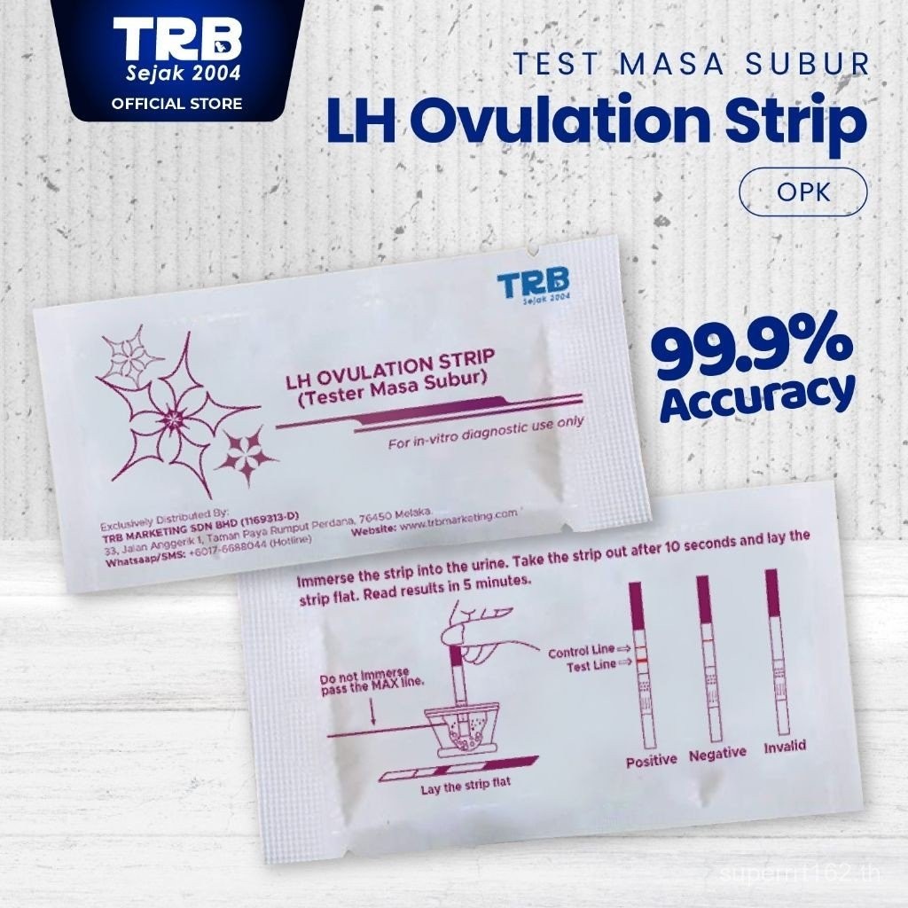 [ TRB ] Ovulation Test Kit Strip OPK LH Ovulasi ｜UPT TEST PREGNANCY ｜ FREE MONITORING SHEET ｜ Delive