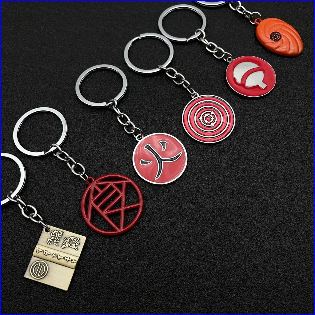 สร้อยคอมanga Naruto แบบ kunai shuriken akatsuki กับพวงกุญแจ jiraiya gaara เป็นของขวัญสำหรับเด็ก