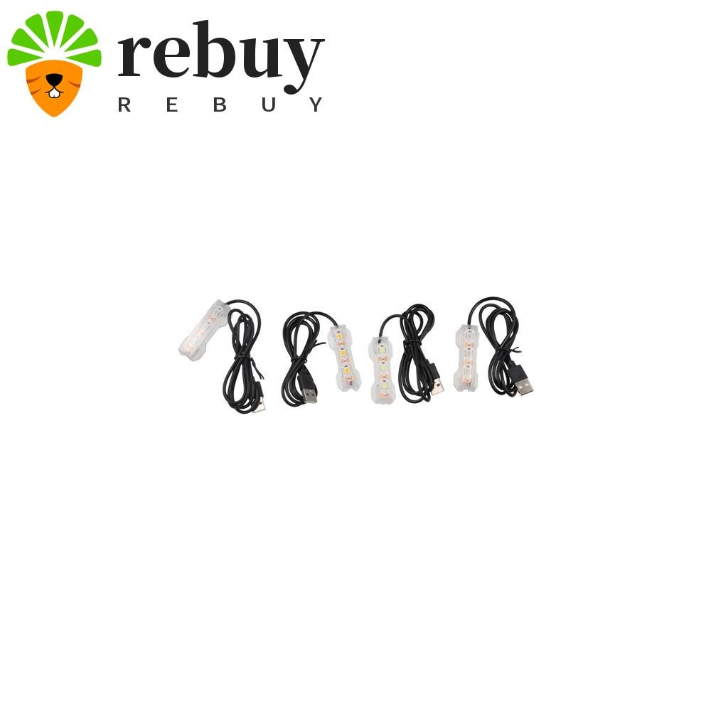 REBUY Fish Tank Light Aquarium ชาร์จ Aquarium LED Light พืชน้ําโคมไฟสําหรับถังปลา Aquarium อุปกรณ์เส