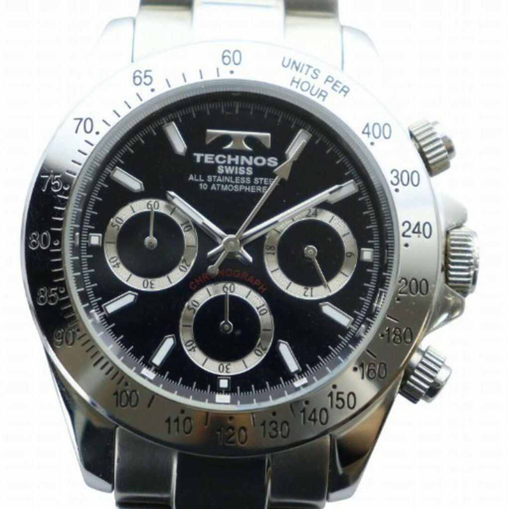 Technos Watch black Direct from Japan Secondhand