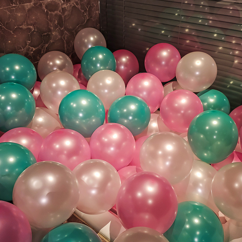 100ชิ้นมุก10นิ้วลูกโป่งน้ํายางฉลองงานแต่งงานตกแต่งห้องจัดงานแต่งงานเทศกาลพรรคลูกโป่ง - รูปที่ 5