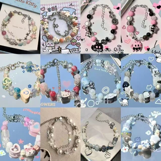 สร้อยข้อมือลูกลายการ์ตูนน่ารัก กำไลข้อมือรูปแมวแบบใหม่สำหรับผู้หญิง ดีไซน์แฟชั่นน่ารักๆ พร้อมส่งจากไทย
