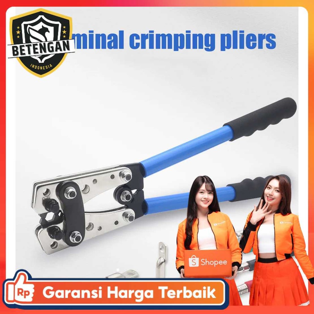 CINLIN Crimping คีมสายไฟ Bare Terminal คีม 9-0 AWG 6-50mm2 - HX-50B