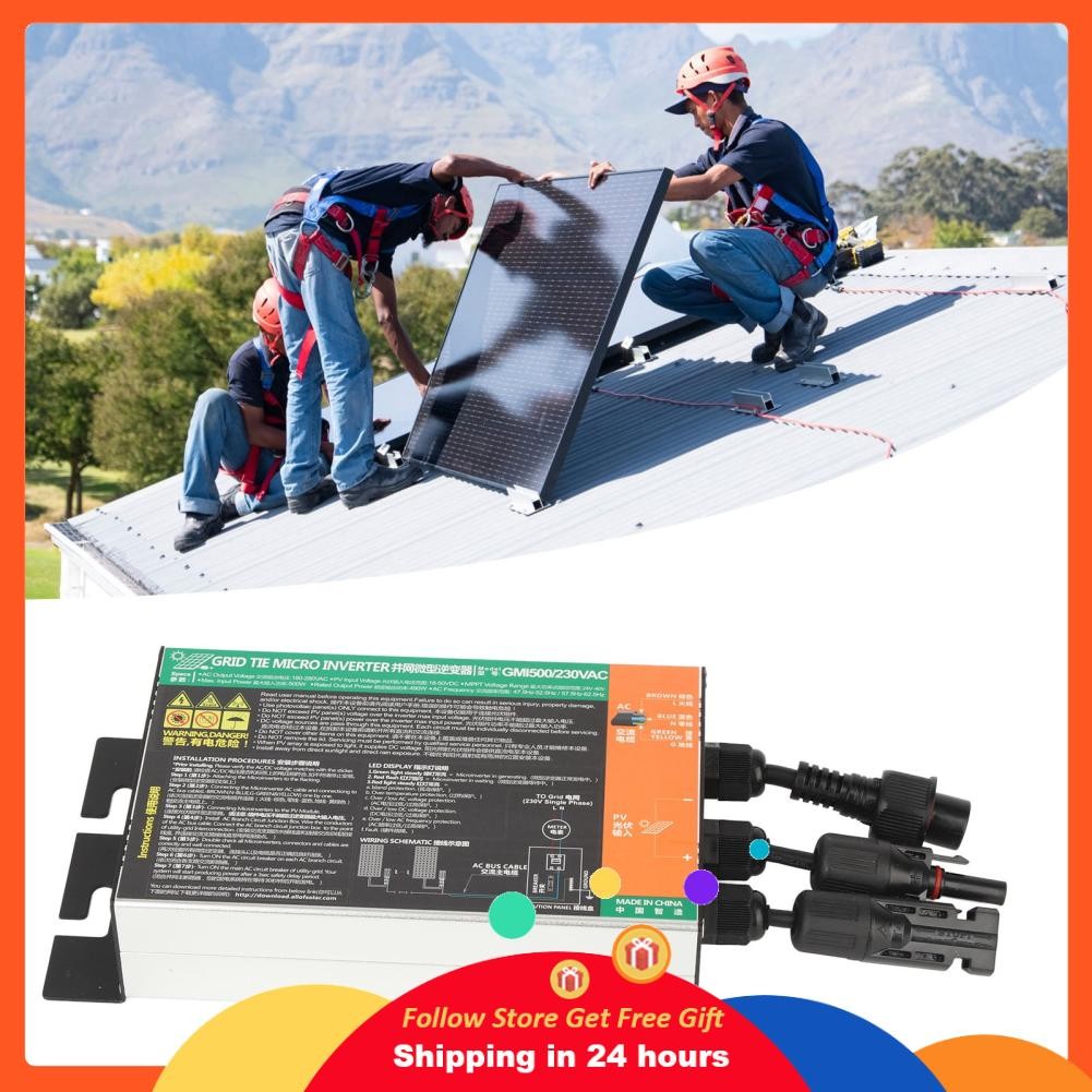 Supergoodsales Solar Grid Tie Micro Inverter 500W สำหรับหลังคา