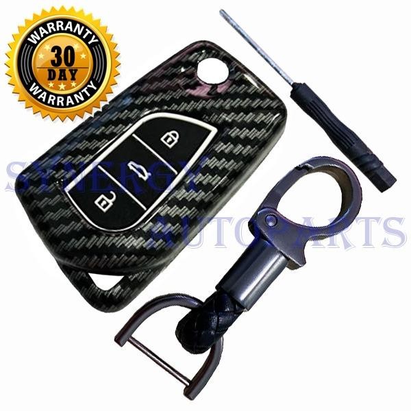 Case Carbon Smartkey Cover Key Toyota Innova - 7117