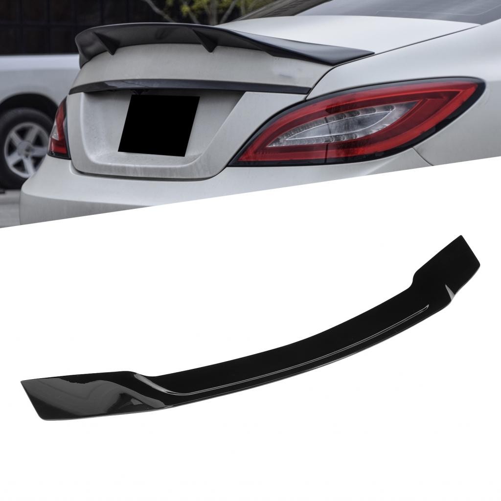 Sweetfree Glossy สีดํา Duckbill Trunk สปอยเลอร์ Wing Fit สําหรับ Mercedes Benz C-Class W204 ซีดาน 20