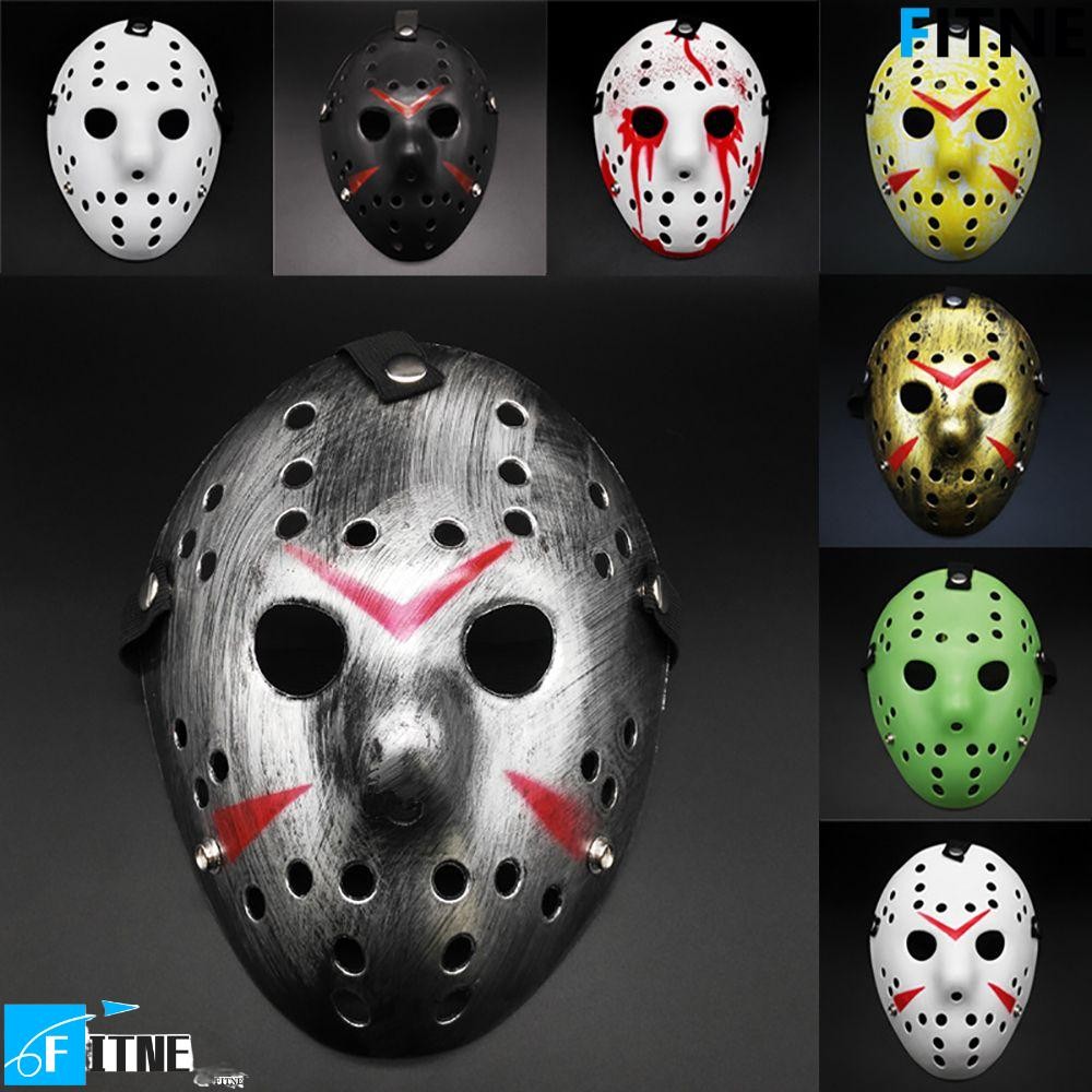 FITNE หน้ากากสวมหน้ากากสําหรับ Jason Voorhees เครื่องแต่งกายหน้ากากฮาโลวีน Party Supplies Carnival P