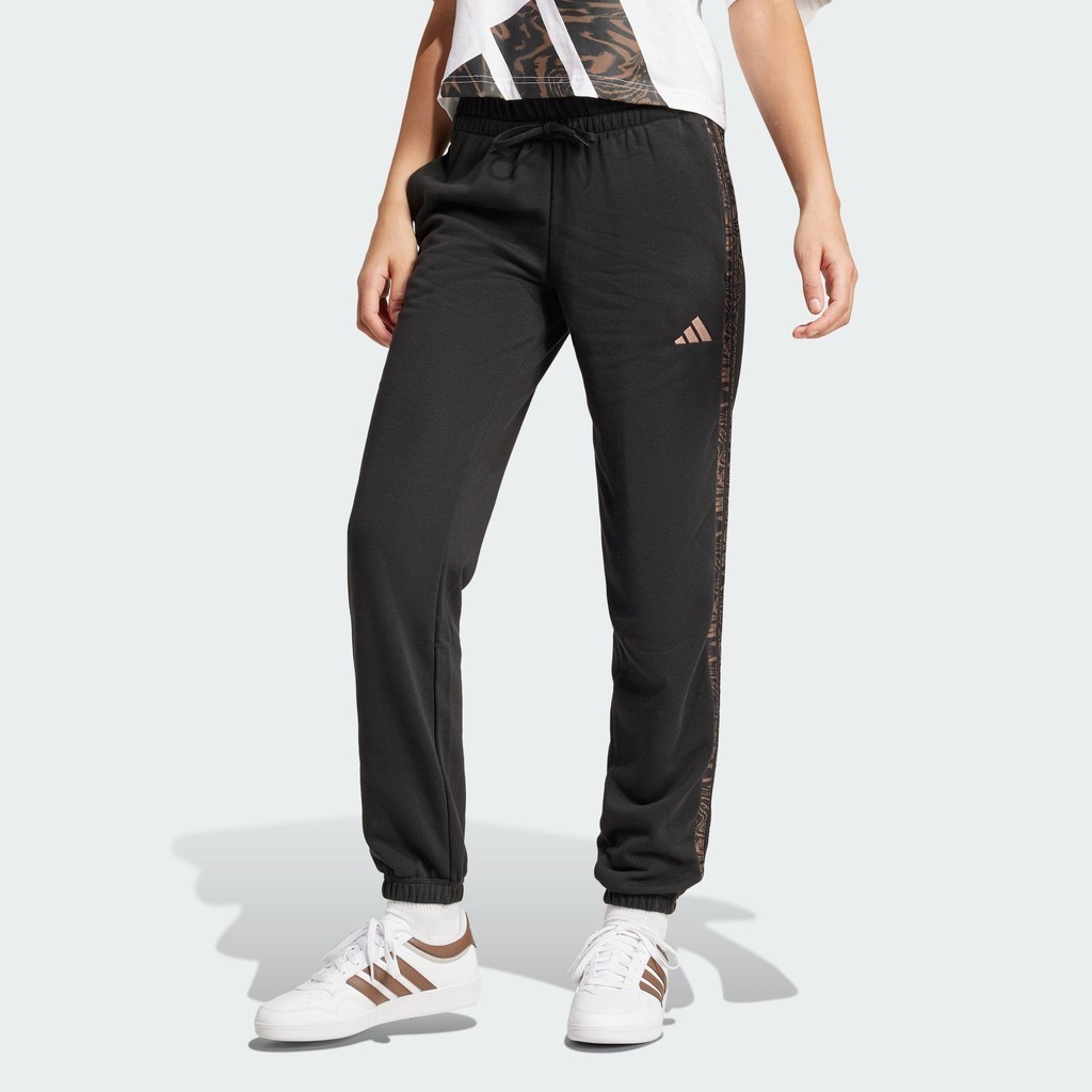 adidas Lifestyle Essentials Seasonals Animal Pants Women Black JM5892