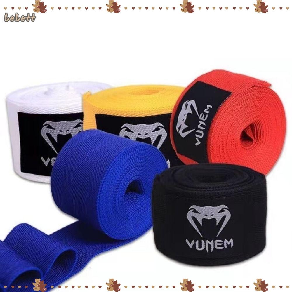 BEBETTERM Boxing Wraps, Cotton Breathable Soft Bracelets, Sports Safety Black Red White Wraps Bandag