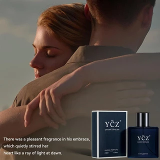 Ycz Charm Unfolds Marine Perfume for Men 1.7oz Long Lasting Eau De Parfum Cologne For Men Oriental Woody Fragrance Ideal Special Occasions Make it the Ideal สุภาพบุรุษของขวัญ 50ml