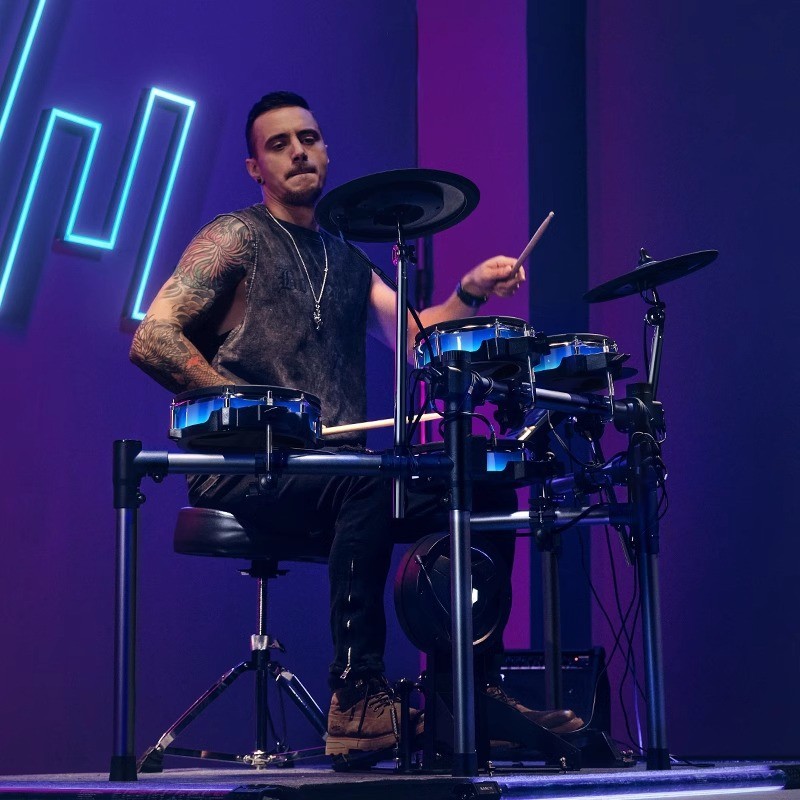 Donner Donner Donner Electronic Drum Stand Drum Home Beginner Professional Intelligent Control Light