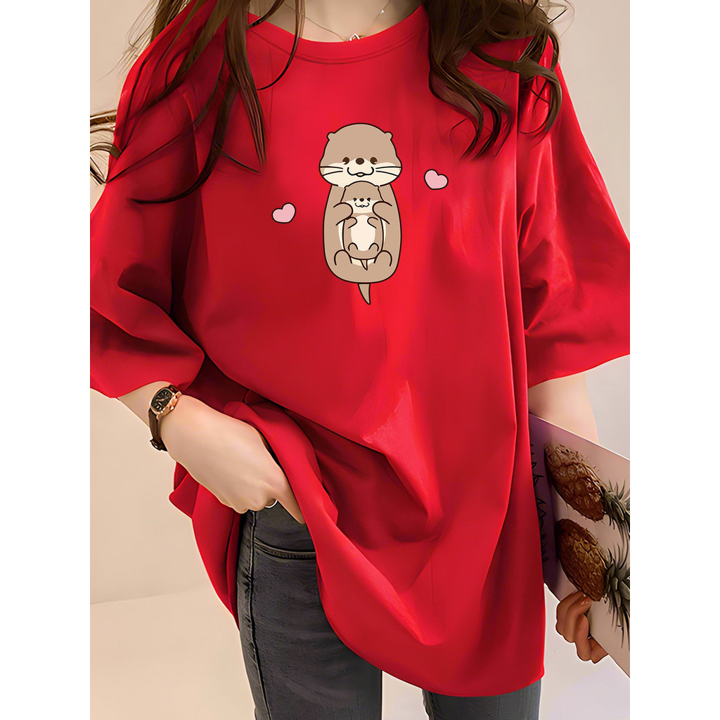 2X092 1XL-5XL T เสื้อผู้หญิง TShirt เสื้อเสื้อผ้า T เสื้อ Plus ขนาด TShirt นักเรียนเสื้อผ้าฤดูร้อน B