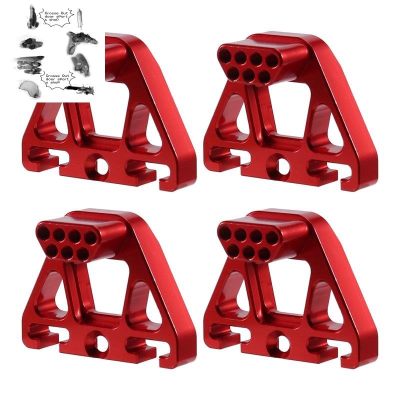 RC รถอัพเกรดด้านหน้าและด้านหลังวงเล็บชุดสําหรับ 1/10 YK4106 YK4107 RC รถอัพเกรดอุปกรณ์เสริม