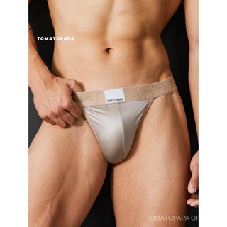 กางเกงชั้นในชาย TOMATOPAPA แบบเอวสูง ขอบกว้าง มีสลิต สวมใส่ส…