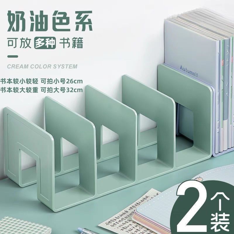Book Stand Shelf Desktop Book Storage Handy Tool Separator Book Desk Shelf Transparent Acry Bookend 