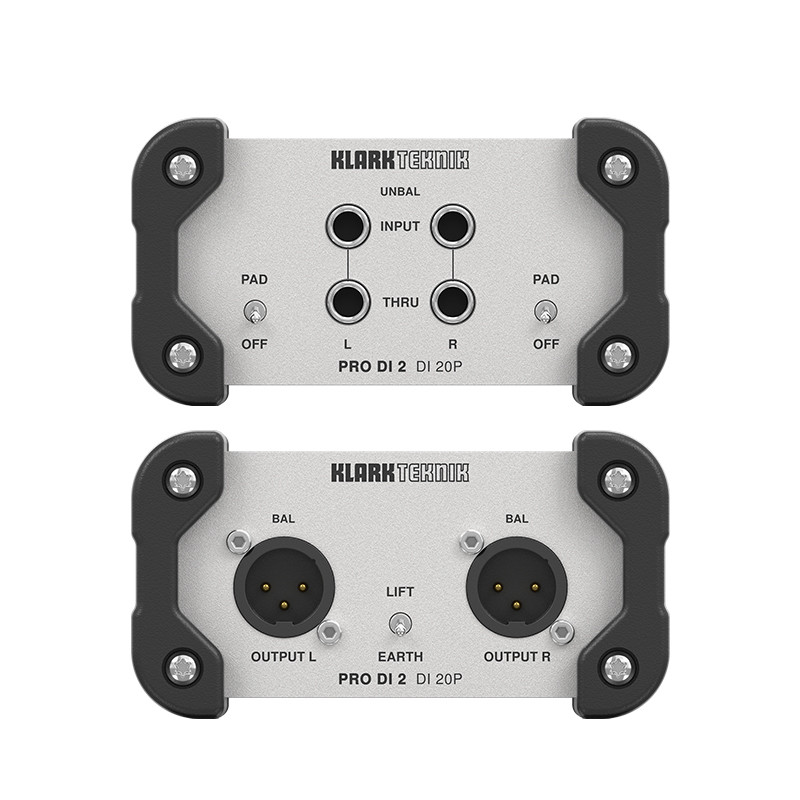 Klark Teknik Pro DI 10P/20P/22P Stage Bass Guitar Recording Performance Passive DI Box