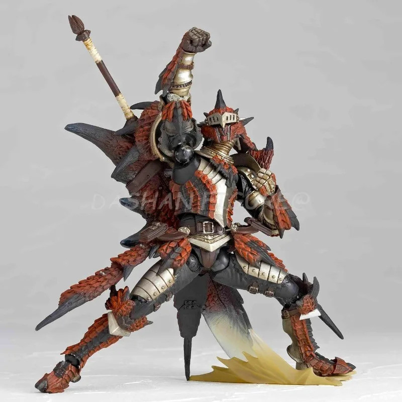 17 ซม. Kaiyodo Monster Hunter Action Figure ของเล่นชาย Fire Dragon Rathalos ตัวเลข PVC รุ่นอะนิเมะ R