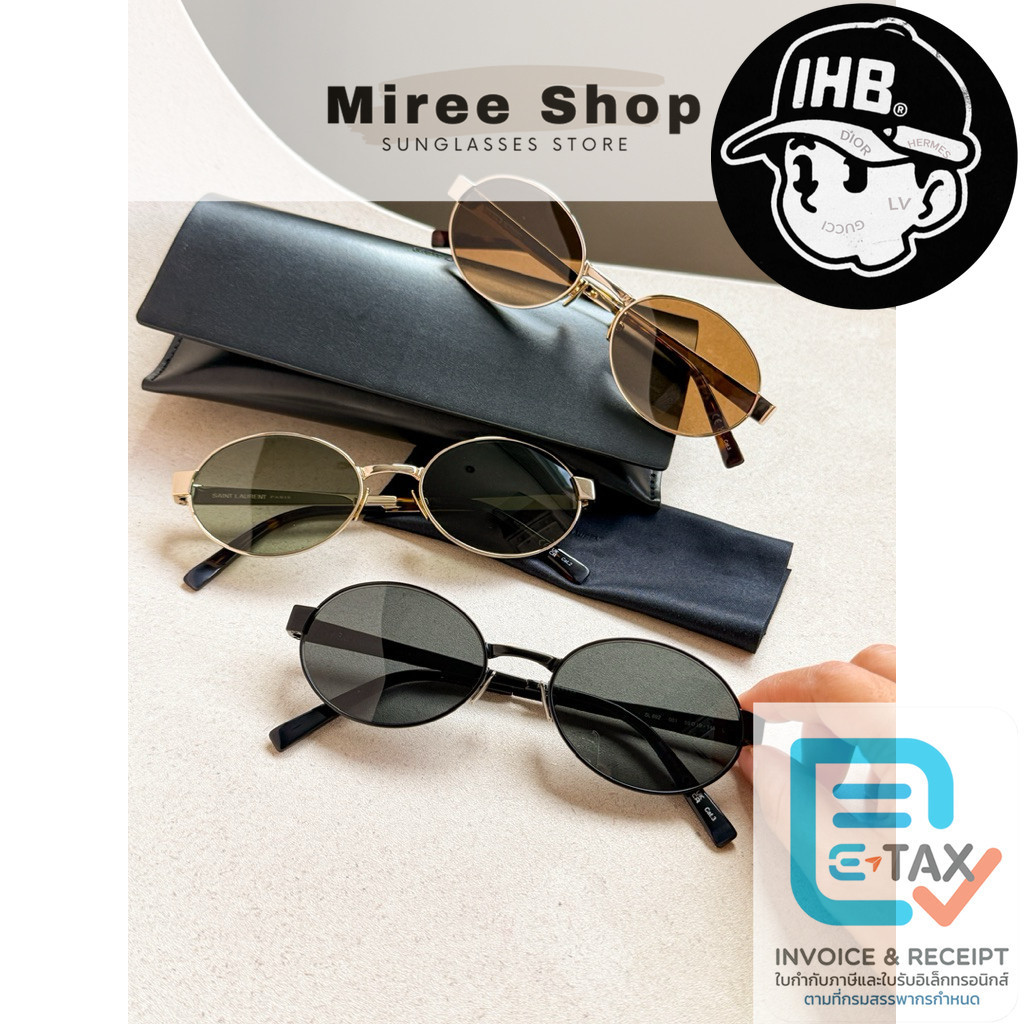 YSL SL692 Oval Sunglasses กรอบโลหะสวยเรียบหรู ของแท้เท่านั้นค่า