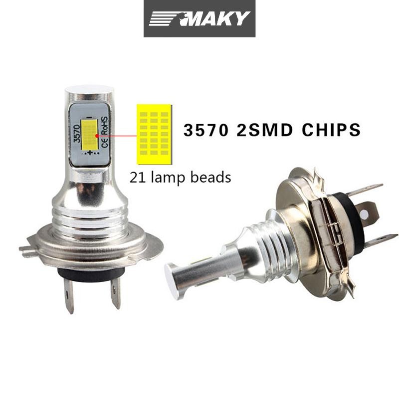 [MAKY] H7 Led Canbus ไฟหน้า H7 Led Lo Beam หลอดไฟ 6000K IP 68 CSP 3570 ชิป LED TH