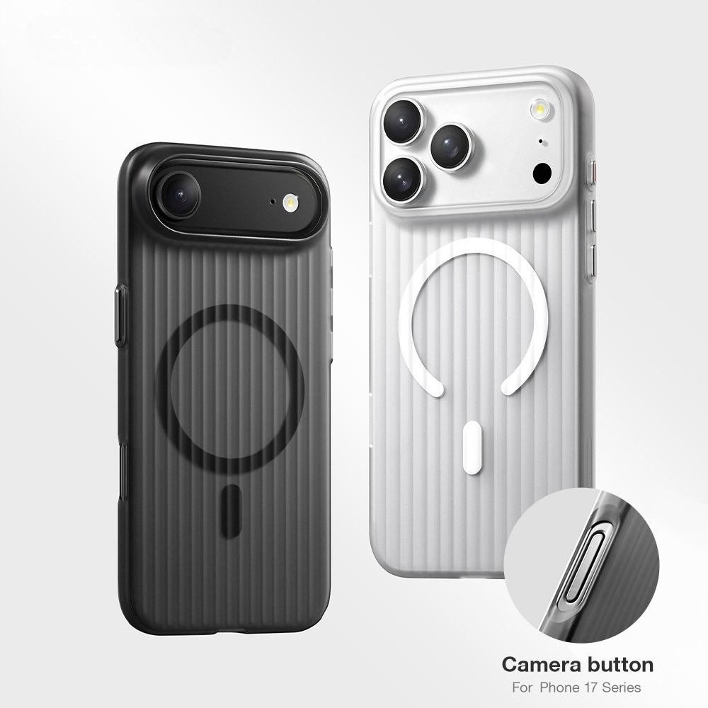 Slim Non-Slip Matteโปร่งแสงแม่เหล็กสําหรับiPhone 17 Air 15 16 Plus 14 13 Pro Max 3Dลายลูกฟูกเคสโทรศัพท์สําหรับ17 Pro MaxกันกระแทกPC Hardปลอก
