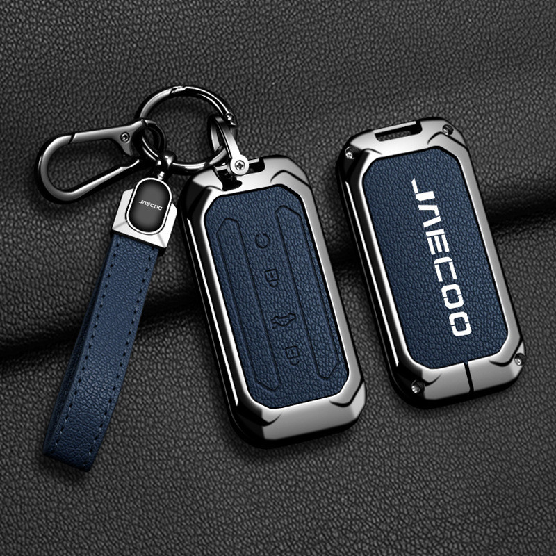 Jaecoo5 EV ฝาครอบกุญแจ 2025 สไตล์ใหม่ J5 รีโมทคอนโทรลรถยนต์ jaecoo 5 ev เคสกุญแจโลหะหัวเข็มขัด High-