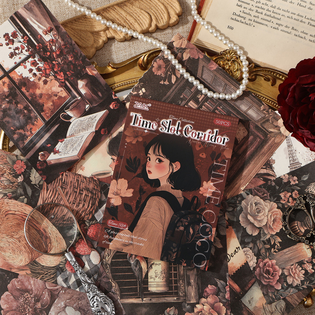 นาย กระดาษ50แผ่น/ถุงแสงกระดาษวัสดุหนังสือย้อนยุควรรณกรรมสา รูปที่ 2